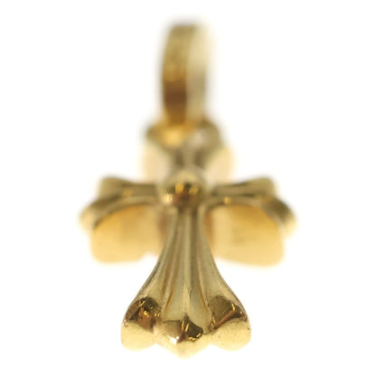 Chrome Hearts 22k Crs Baby Fat Dia Fat Cross Pave Diamond Pendant Top Gold — view 5