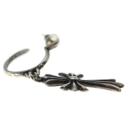 Chrome Hearts Tiny CH Cross Hoop Earrings Silver — view 5