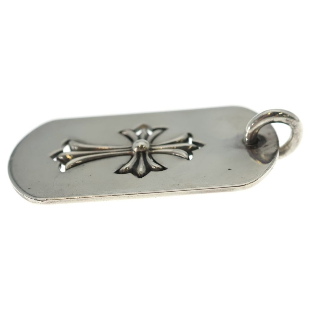 Chrome Hearts Tag Lrg Tny Crs Cutout Tiny CH Cross Large Dog Tag Necklace Top — view 3