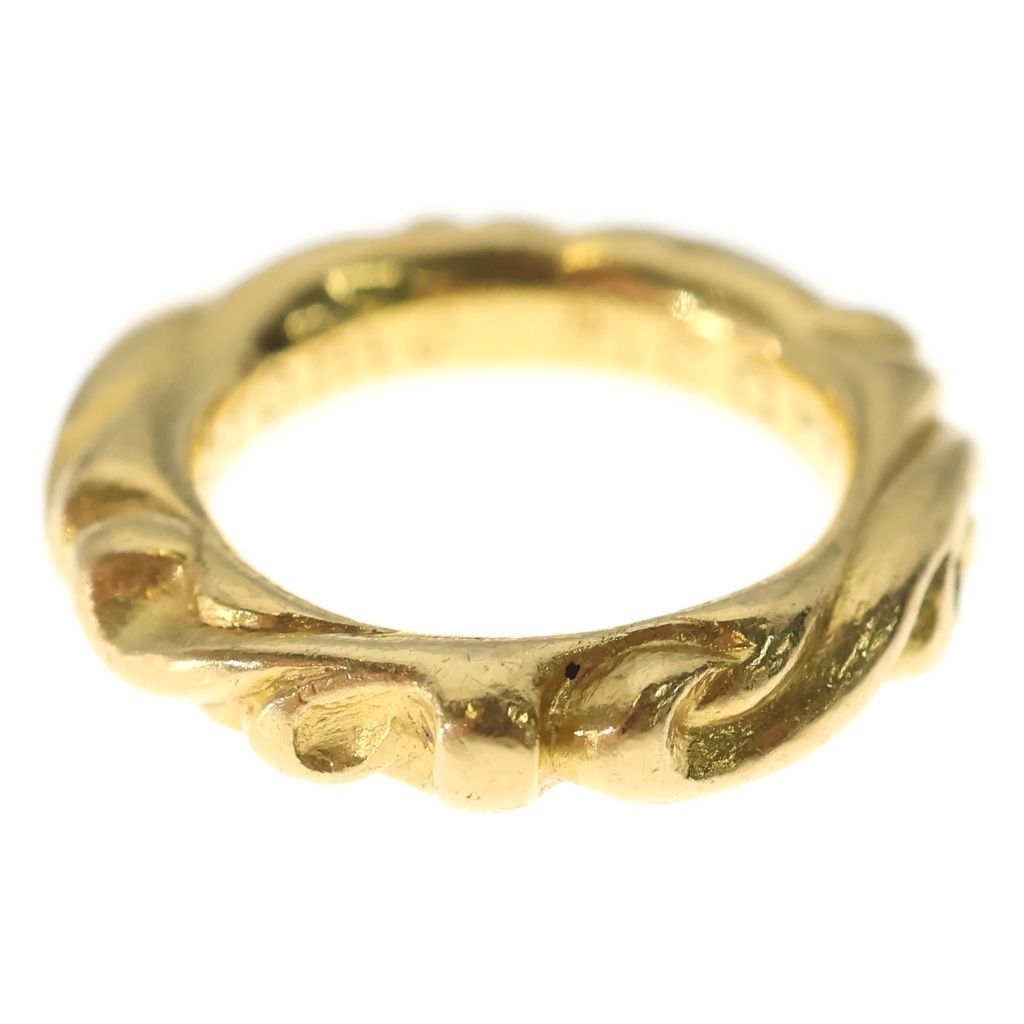 Chrome Hearts 22k Scrl Band Scroll Ring Gold