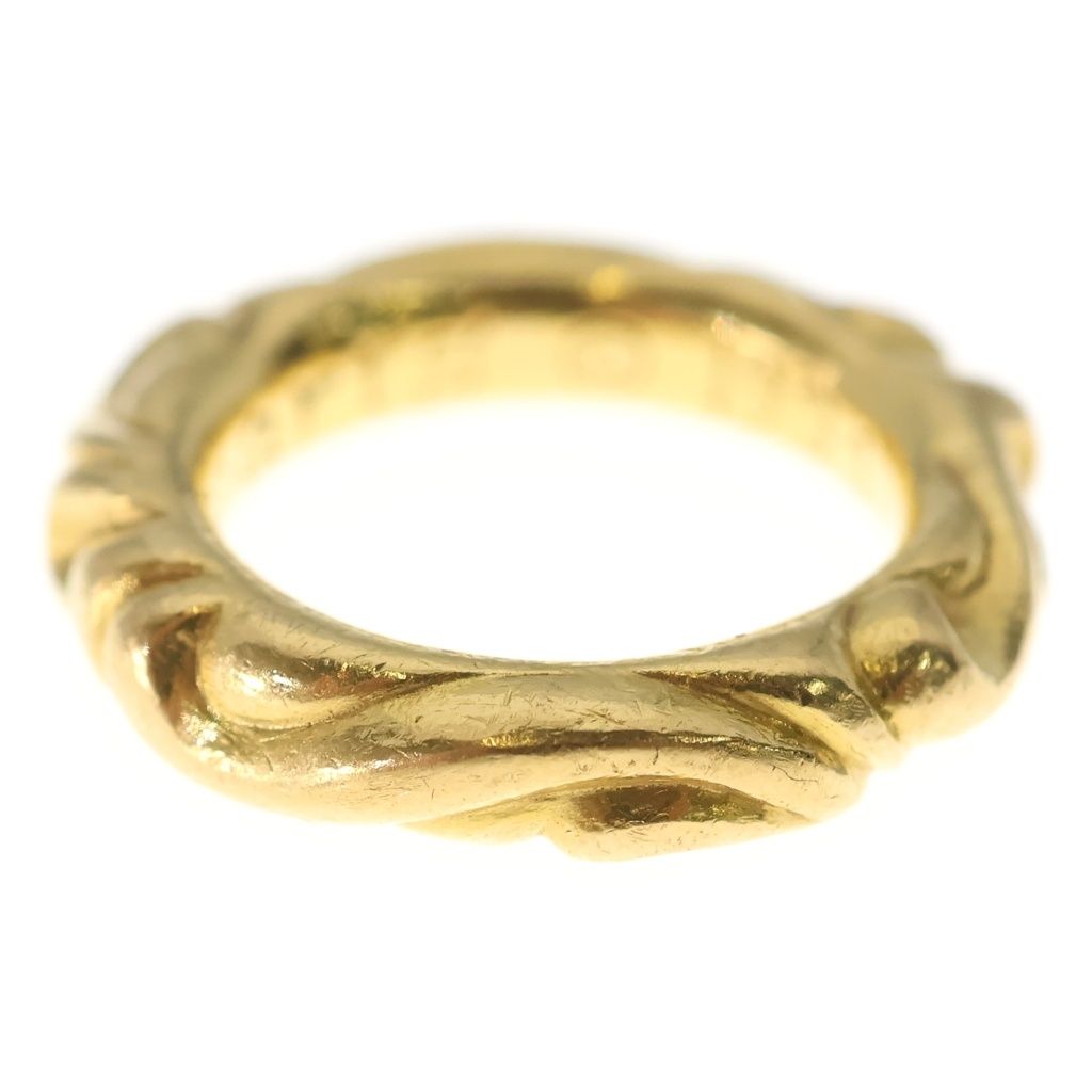 Chrome Hearts 22k Scrl Band Scroll Ring Gold — view 3
