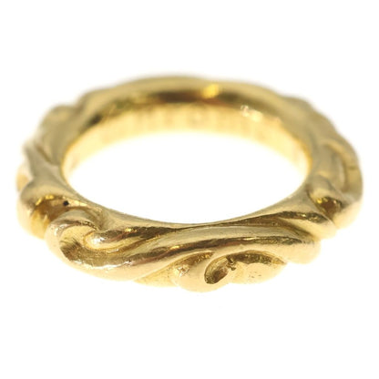 Chrome Hearts 22k Scrl Band Scroll Ring Gold — view 4