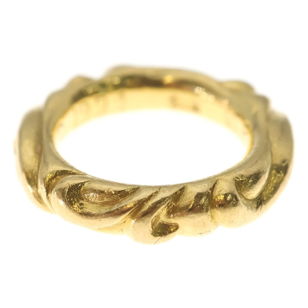 Chrome Hearts 22k Scrl Band Scroll Ring Gold — view 2