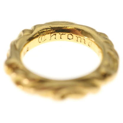 Chrome Hearts 22k Scrl Band Scroll Ring Gold — view 5