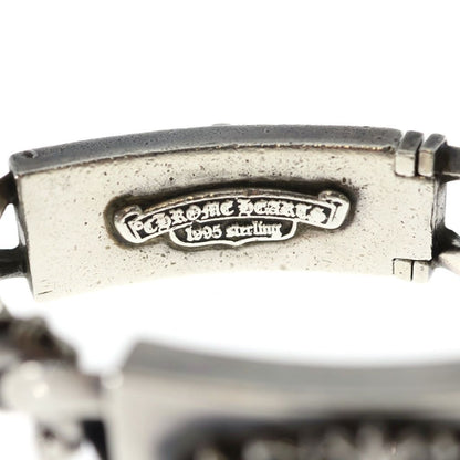 Chrome Hearts ID Dbl Flrl Dggr Fancy Double ID Floral Daga Bracelet Silver — view 5