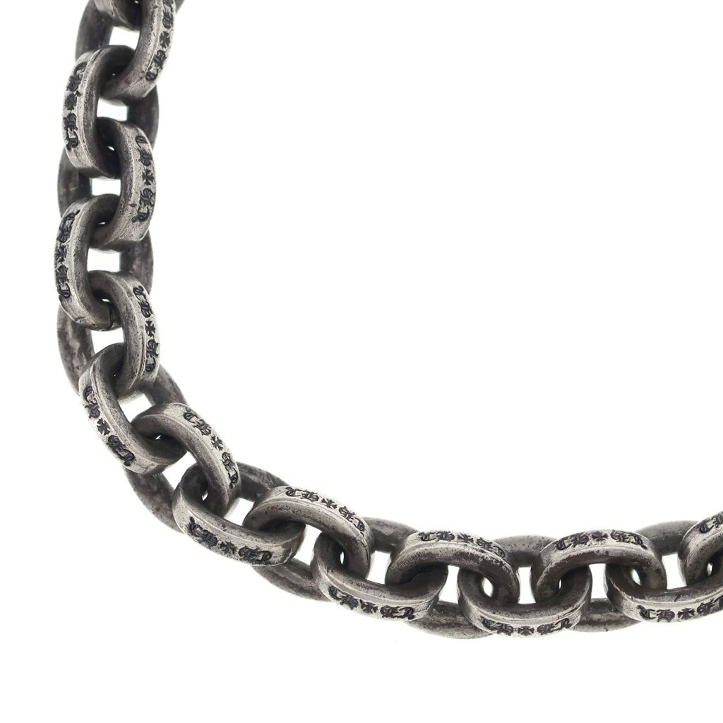 Chrome Hearts Paper Chain Lrg Large Peper Silver Necklace