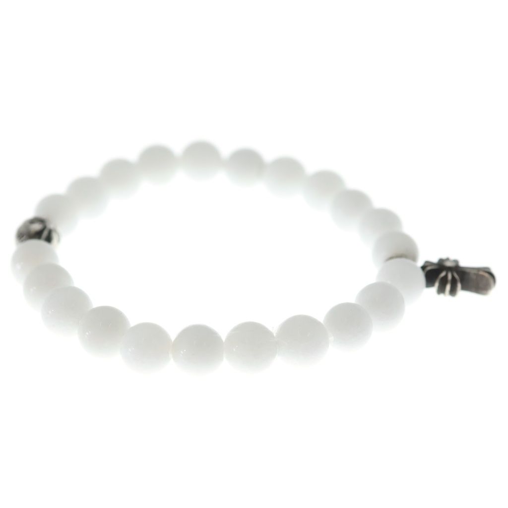 Chrome Hearts 6 mm Bead Bracelet White Silver — view 3