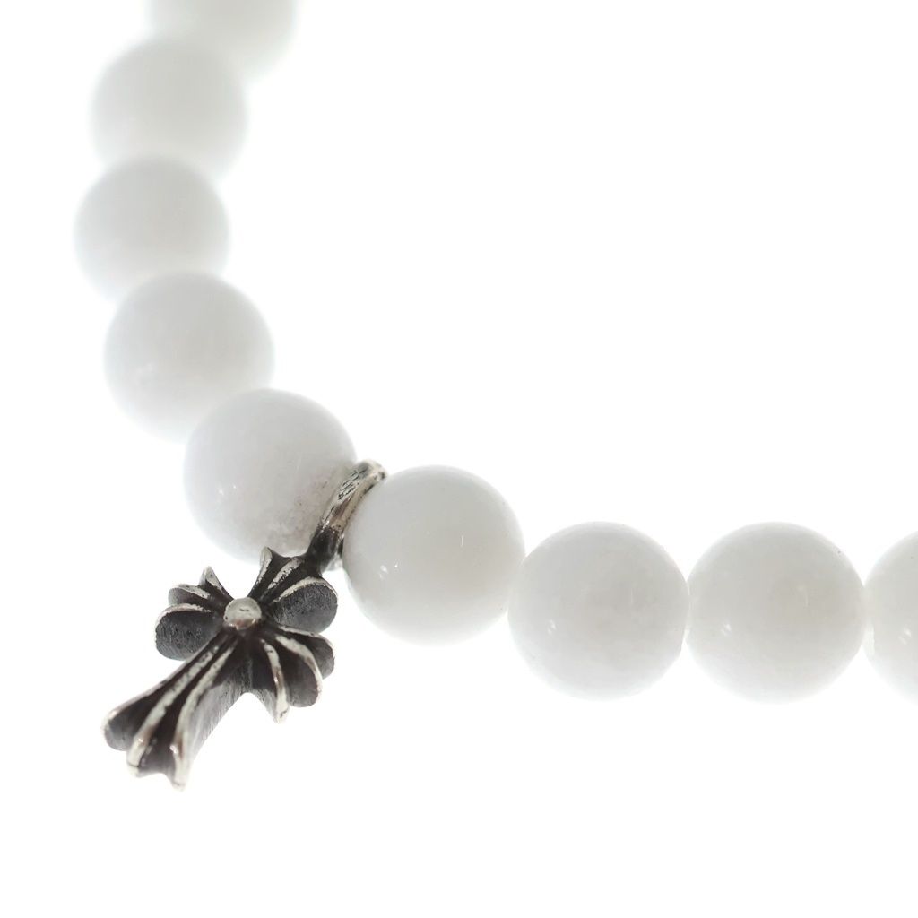 Chrome Hearts 6 mm Bead Bracelet White Silver — view 5