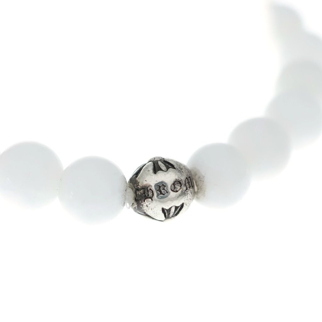 Chrome Hearts 6 mm Bead Bracelet White Silver — view 6