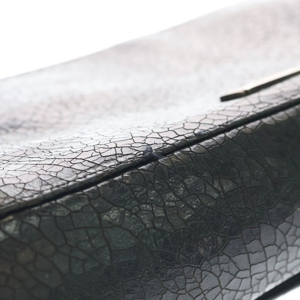 Chrome Hearts Filig Cross Leather Clutch Black Silver — view 6
