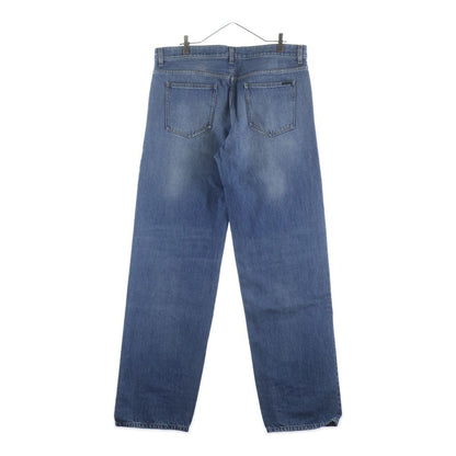 Saint Laurent Paris Distressed Button Fly 5 Pockets Denim Pants Jeans Indigo — view 2