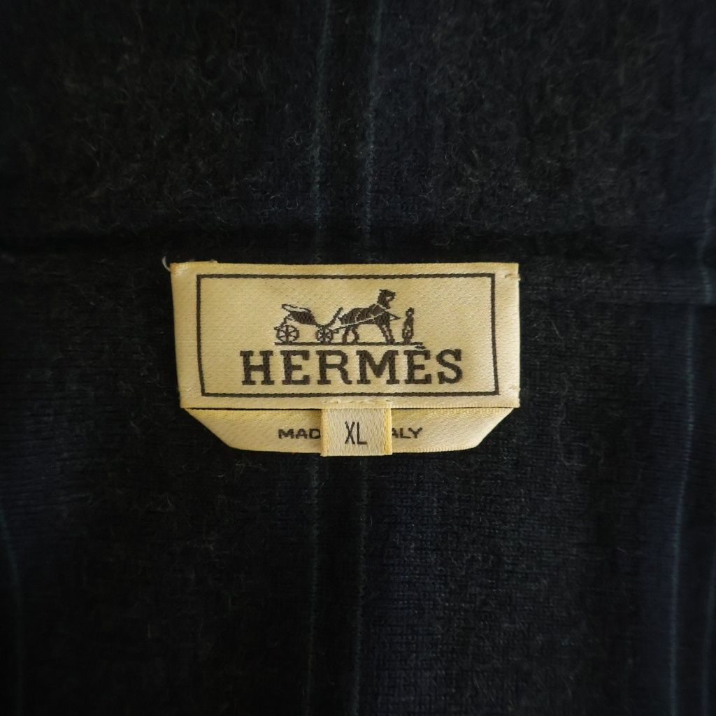 Hermes Nylon Polyester Vest Lining Black — view 7