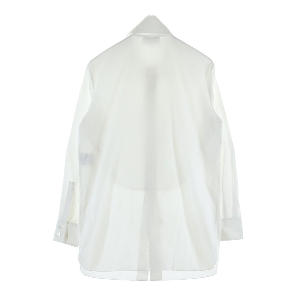 Chanel CC Logo Sequin Pearl Decor Embellishment Shirt White — view 2