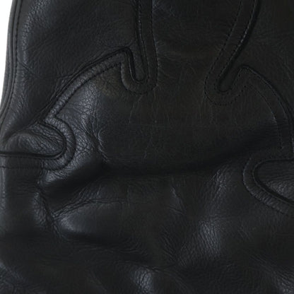 Chrome Hearts Lthr Pants Funi Cross Ball Button Fly Leather Black — view 6