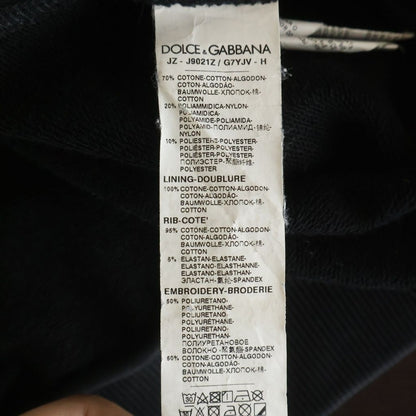 Dolce & Gabbana Follow Our Groove Logo Patch Pullover Hoodie Patchwork Black — view 7