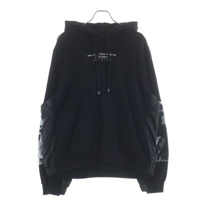 Dolce & Gabbana Follow Our Groove Logo Patch Pullover Hoodie Patchwork Black