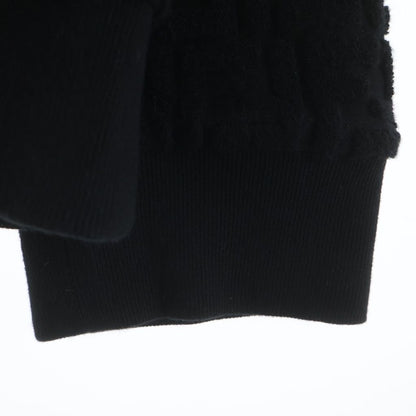 Fendi Pile Zucca Pattern Zip Up Hoodie Black Aryp — view 6