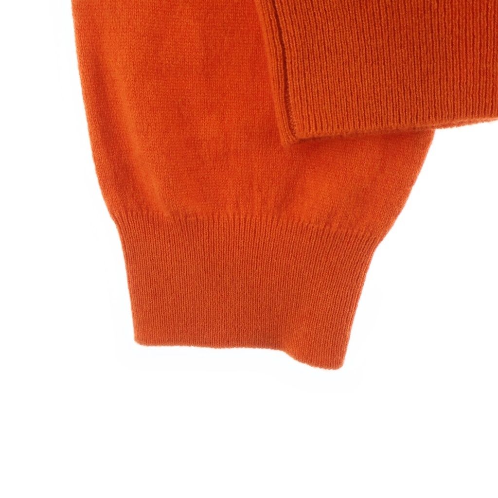 Gucci Sleeve Cat Embroidery V-neck Cashmere Jacket Orange — view 5