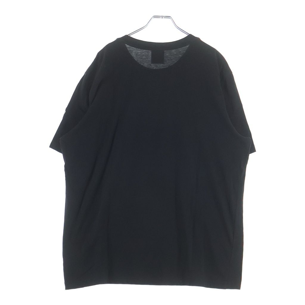 Moncler Batman Collaboration Logo Print Short Sleeve T-Shirt with Patch Crew — view 2