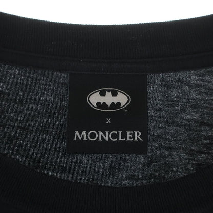 Moncler Batman Collaboration Logo Print Short Sleeve T-Shirt with Patch Crew — view 7
