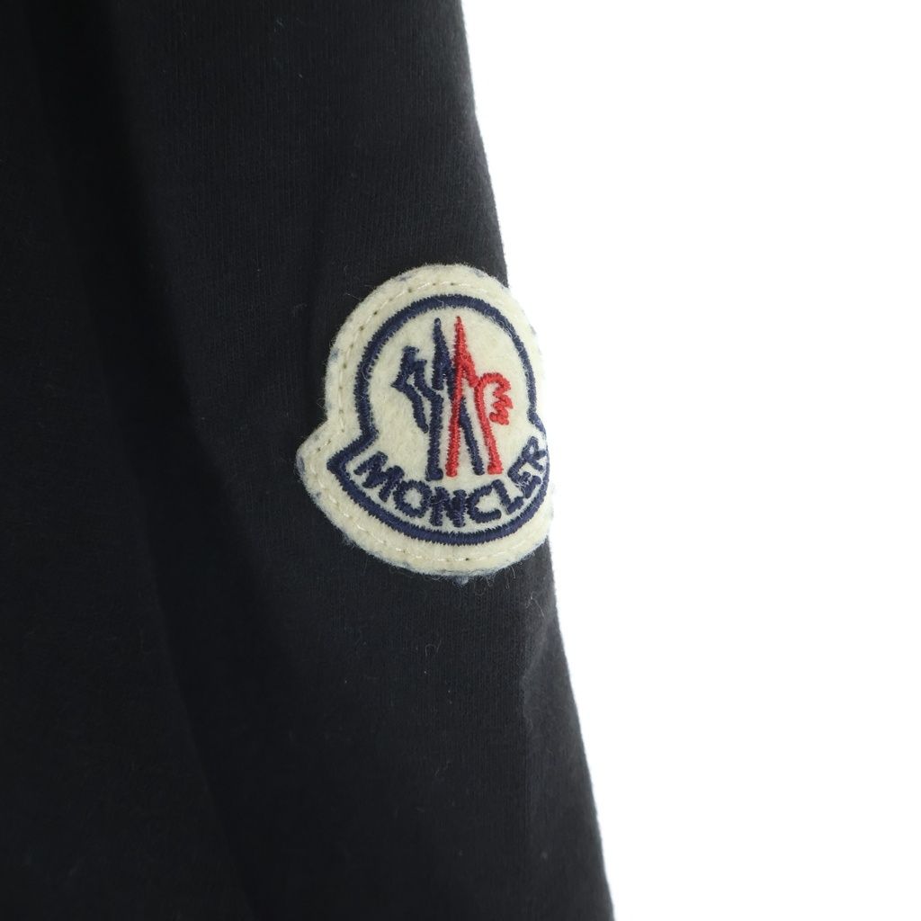 Moncler Batman Collaboration Logo Print Short Sleeve T-Shirt with Patch Crew — view 6