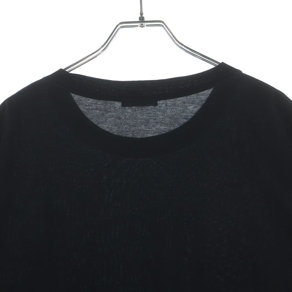 Dior Montaigne Print Short Sleeve T-Shirt Crew Neck Top Black — view 4