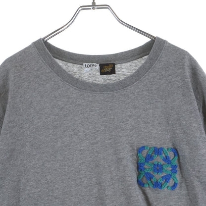 Loewe Paula's Ibiza Pile Anagram Logo Embroidery Crew Neck Short Sleeve T-Shirt — view 3