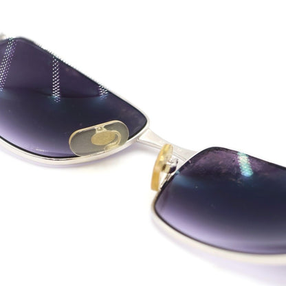 Cartier Santos Sunglasses Dark Purple Lens Silver Frame Eyewear — view 5
