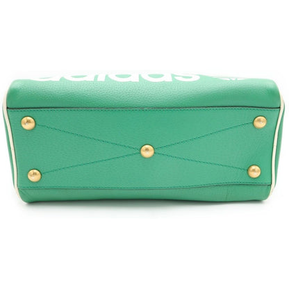 Gucci Adidas 2-Way Duffle Leather Boston Bag Green — view 5
