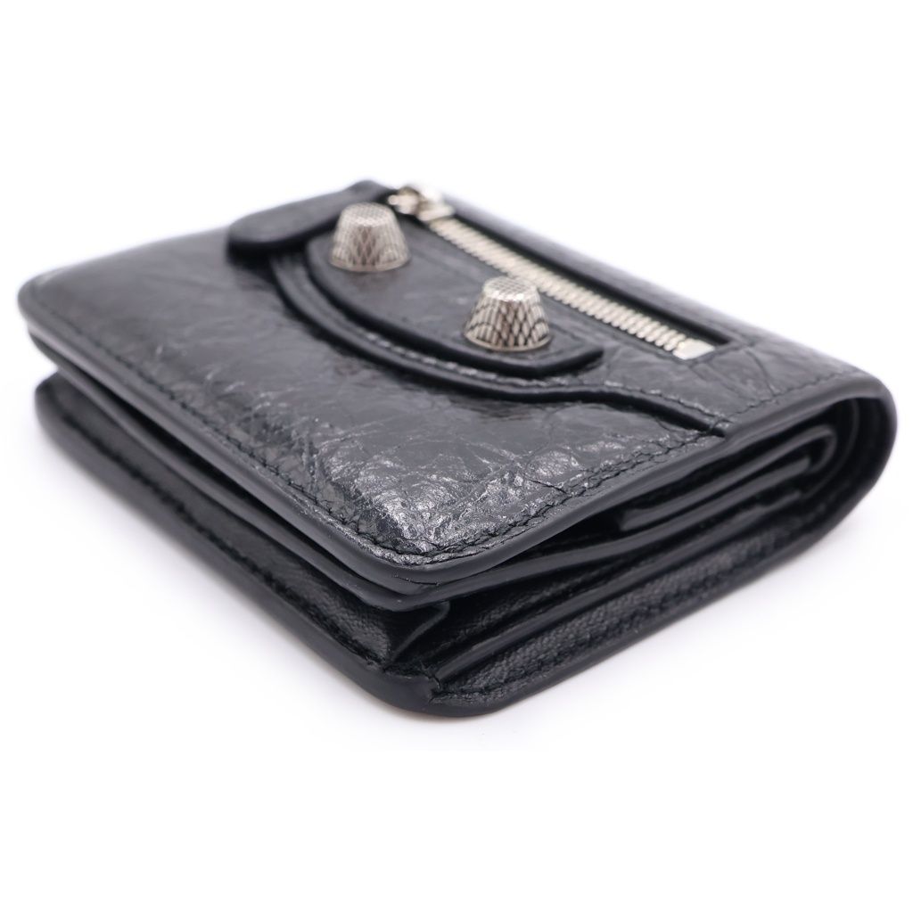 Balenciaga Cagole Square Fold Wallet Black — view 5