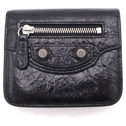 Balenciaga Cagole Square Fold Wallet Black