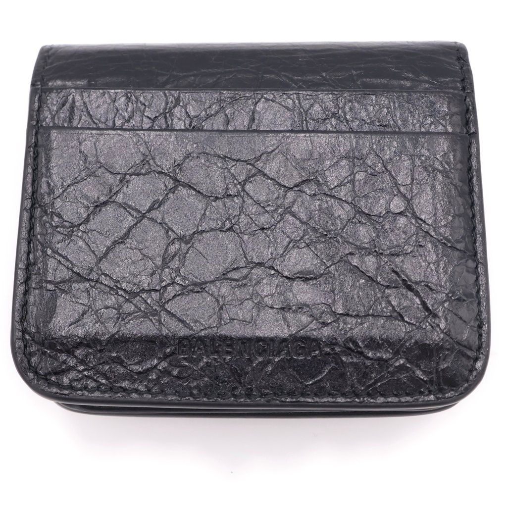 Balenciaga Cagole Square Fold Wallet Black — view 2