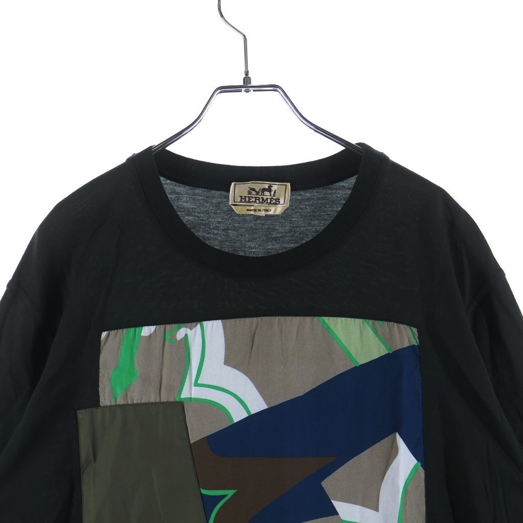 Hermes Zoab and Dragon Short Sleeve T-Shirt Khaki — view 3