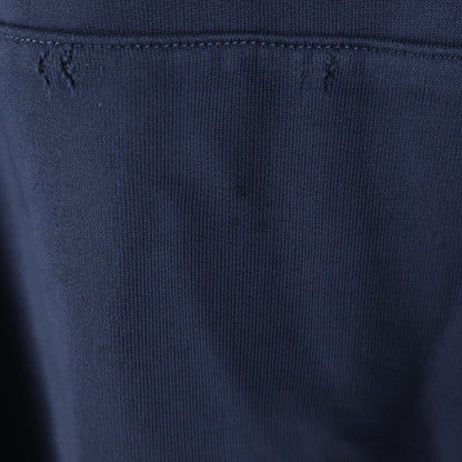 Balenciaga Hand Drawn BB Icon Hoodie Distressed Logo Oversize Pullover Navy — view 4