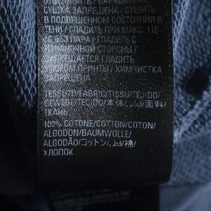 Balenciaga Hand Drawn BB Icon Hoodie Distressed Logo Oversize Pullover Navy — view 7