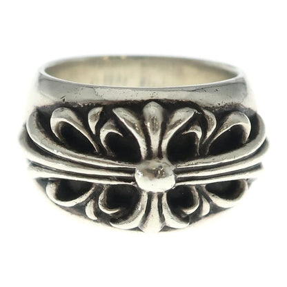 Chrome Hearts Flrl Crs Floral Cross Ring Silver — view 4