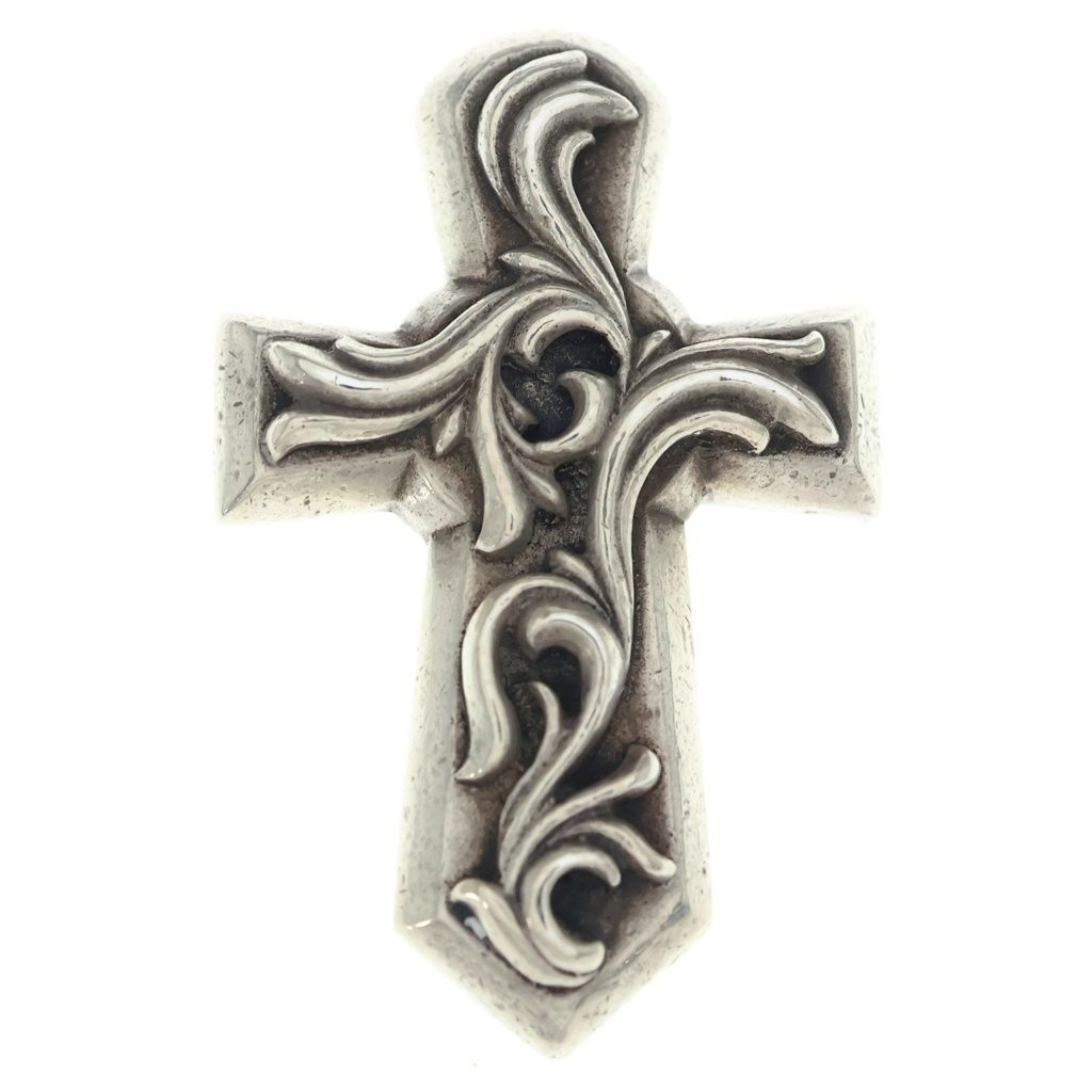 Chrome Hearts Vulcan Cross Pendant Top Silver