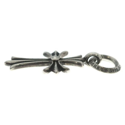 Chrome Hearts Tiny CH Cross Charm Necklace Top Silver — view 3