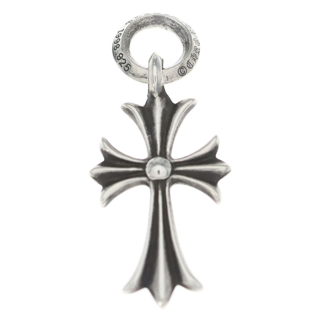 Chrome Hearts Tiny CH Cross Charm Necklace Top Silver