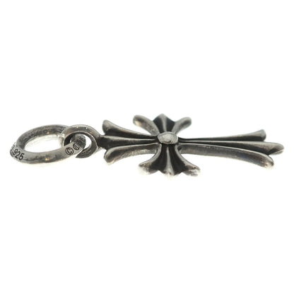 Chrome Hearts Tiny CH Cross Charm Necklace Top Silver — view 4