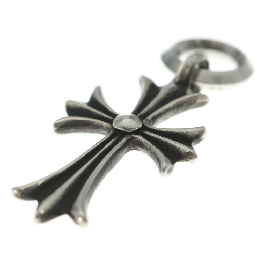 Chrome Hearts Tiny CH Cross Charm Necklace Top Silver — view 6