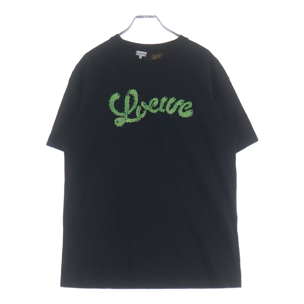 Loewe Cactus Logo Embroidery Tee Paula's Ibiza Embroidered Short Sleeve Top