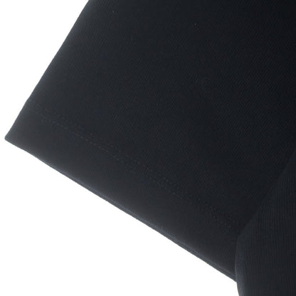 Celine Chest Logo Embroidery Loose Cotton Crew Neck Short Sleeve T-Shirt Black — view 6
