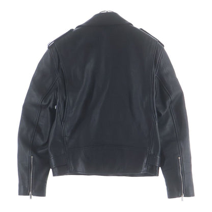 Saint Laurent Paris Motorcycle Jacket Rider's Black Leather 46 — view 2