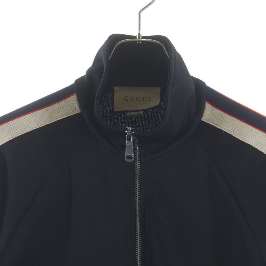Gucci Logo Side Line Technical Jersey Track Jacket Black Cotton — view 3