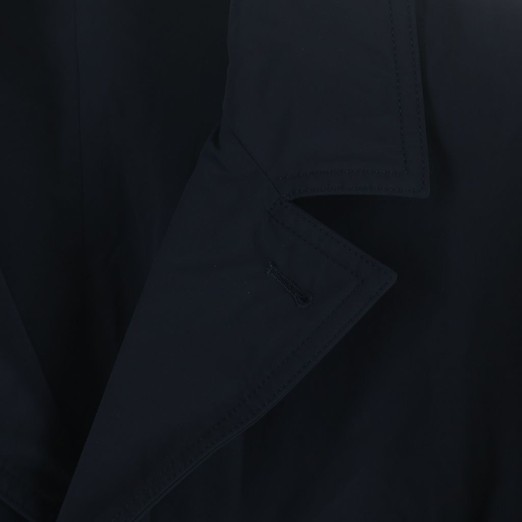 Hermes Nylon Long Coat Navy 58 — view 4