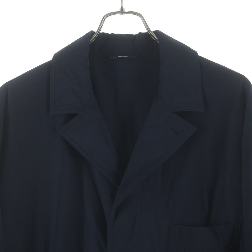 Hermes Nylon Long Coat Navy 58 — view 3
