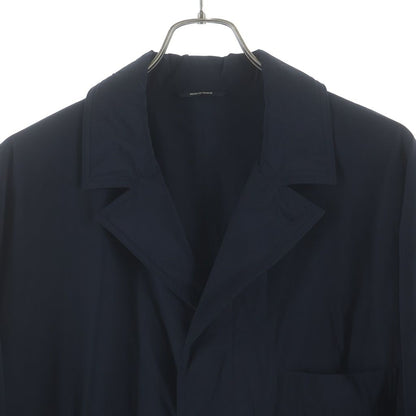 Hermes Nylon Long Coat Navy 58 — view 3