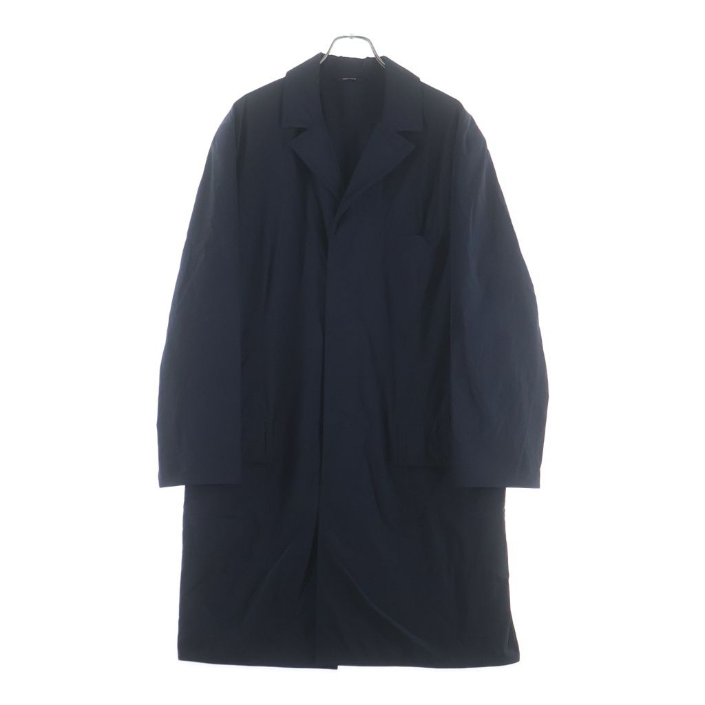 Hermes Nylon Long Coat Navy 58