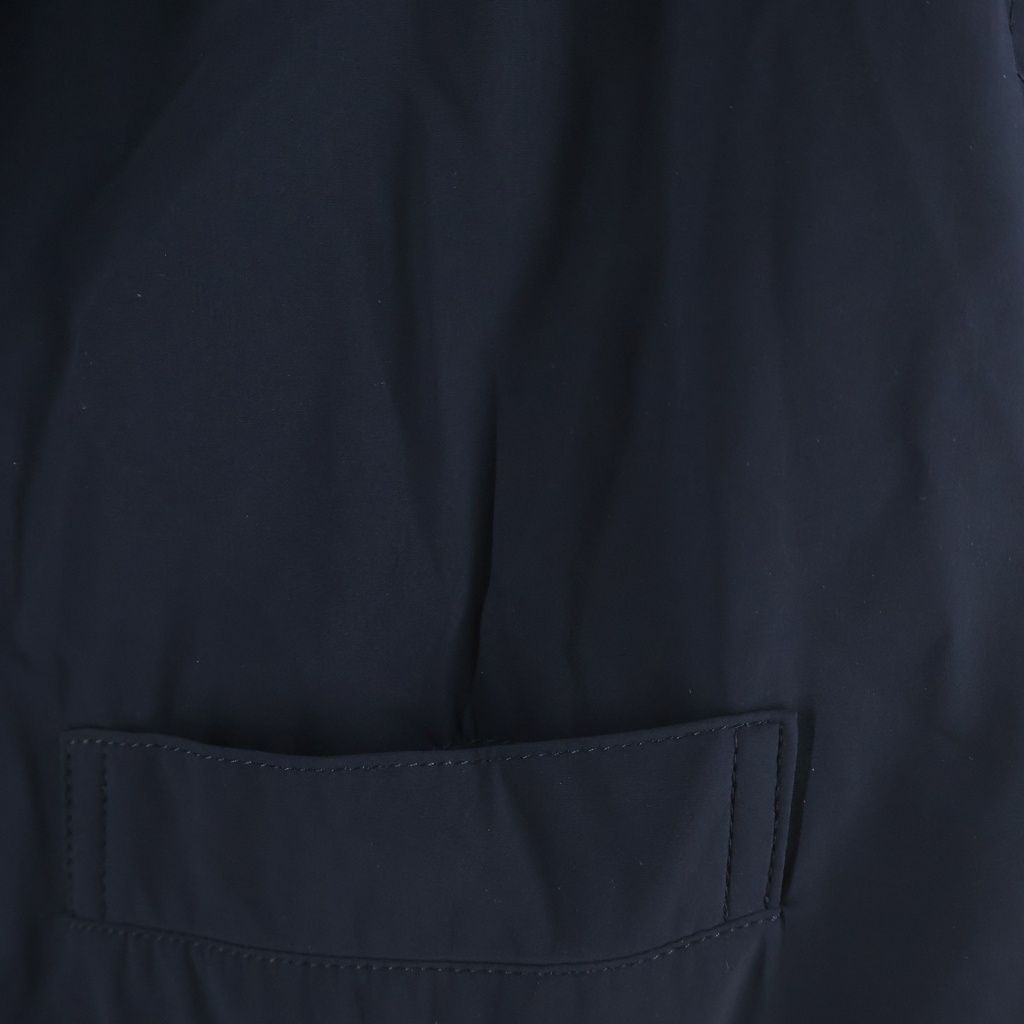 Hermes Nylon Long Coat Navy 58 — view 5